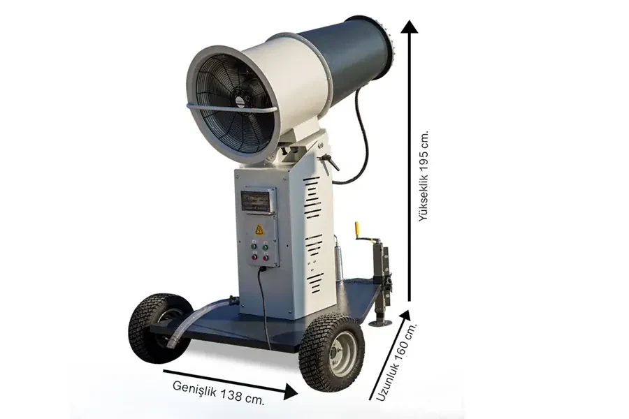 Pulverized Dust Reduction System – Type 2 - Misting Istanbul product image Pulverized Dust Reduction System – Type 2 - technical product view