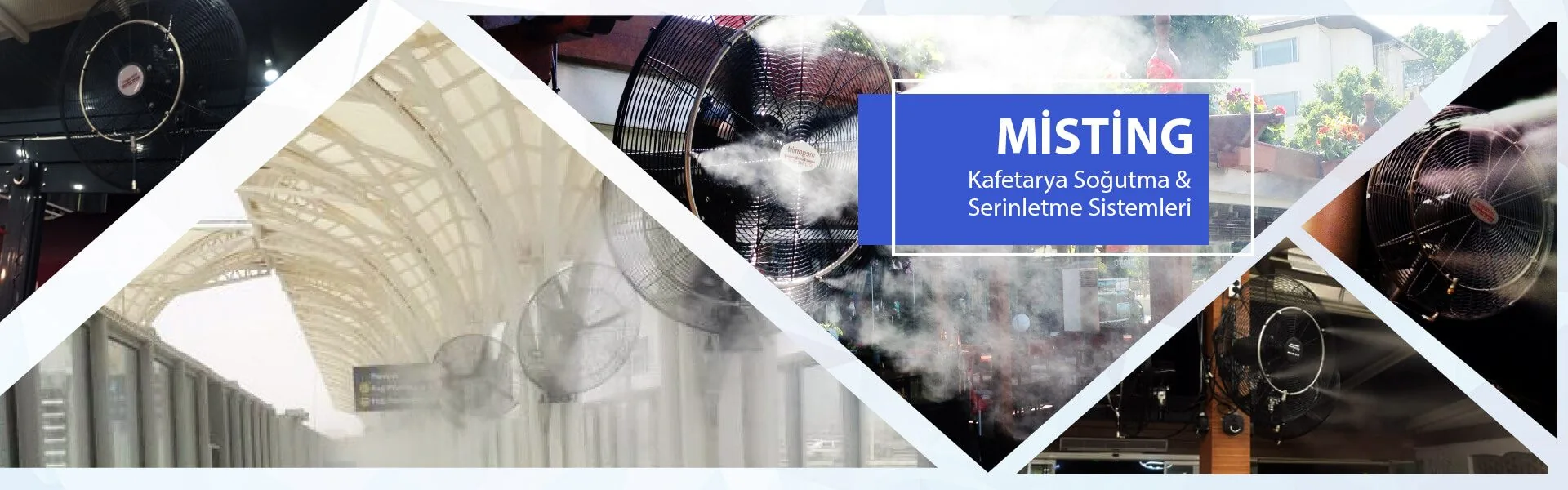 Misting İstanbul açık alan serinletme uygulaması
